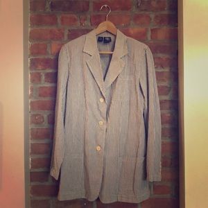 DKNY Seersucker Blazer